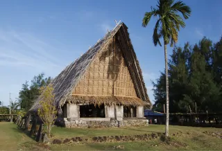 traditionelle Hausgestaltung Yap Mikronesien