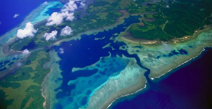 topografische Merkmale von Yap Mikronesien