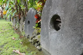Stone Money Bank à Yap Micronésie