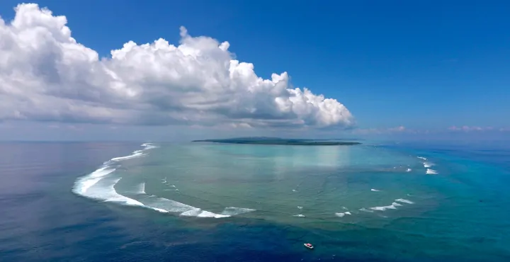L'archipel de Yap en Micronésie vu du ciel