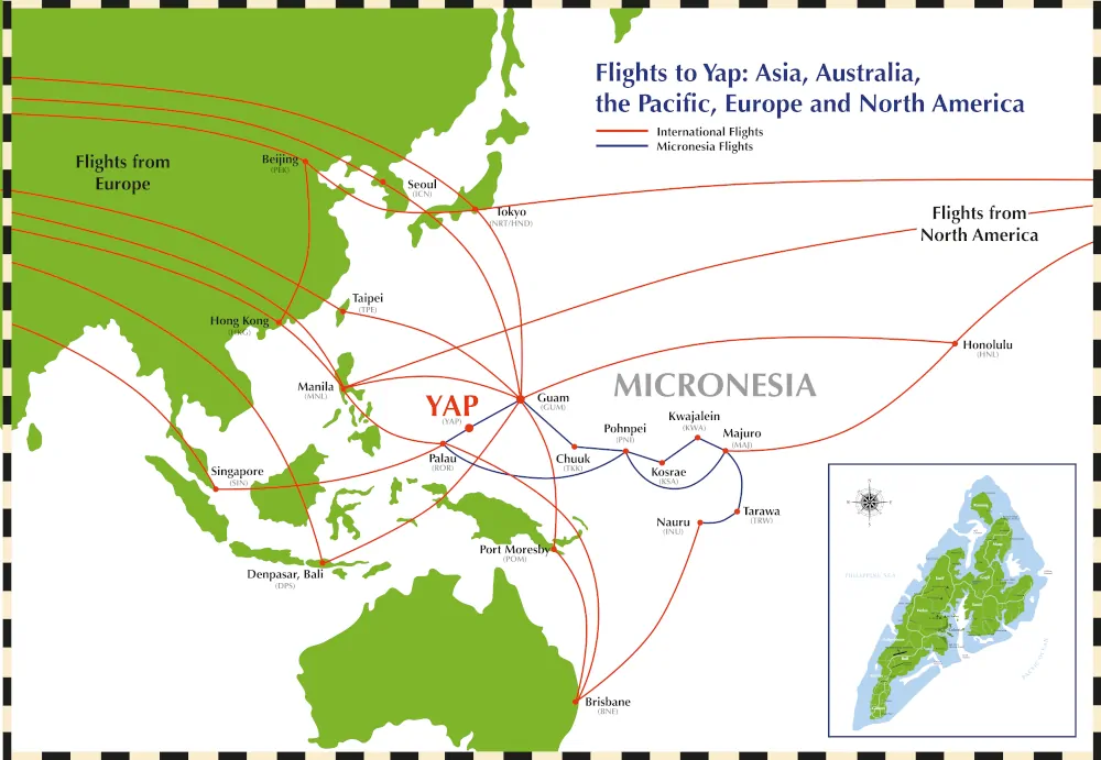ミクロネシア・ヤップ島 地図