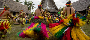 Yapese traditional warrior dance