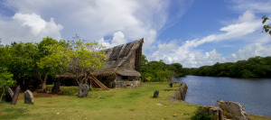 Traditional yapese mens house gagil