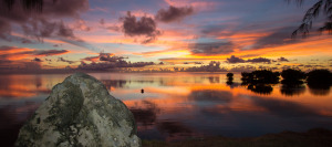 sunset in malay yap micronesia