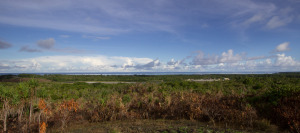 Yap island looking West