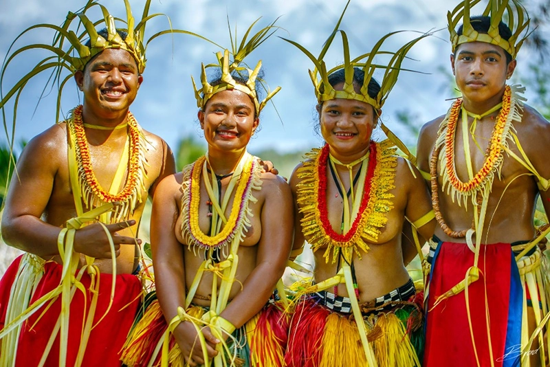 Yapese traditional festival clothes