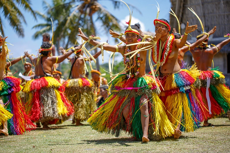 Festival dances Yap Micronesia